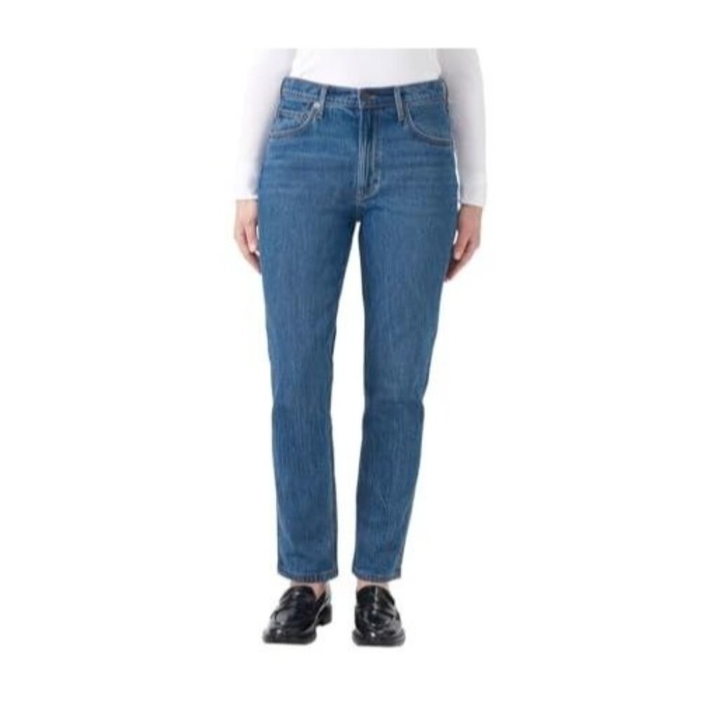 Kirkland Signature Women 2 High Rise Straight Leg Jeans Denim Pants Inseam 28"